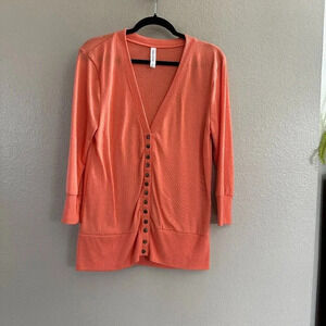 Zanana Outfitters Coral Cardigan Size X-Large,‎ cardigan, sweater, womens